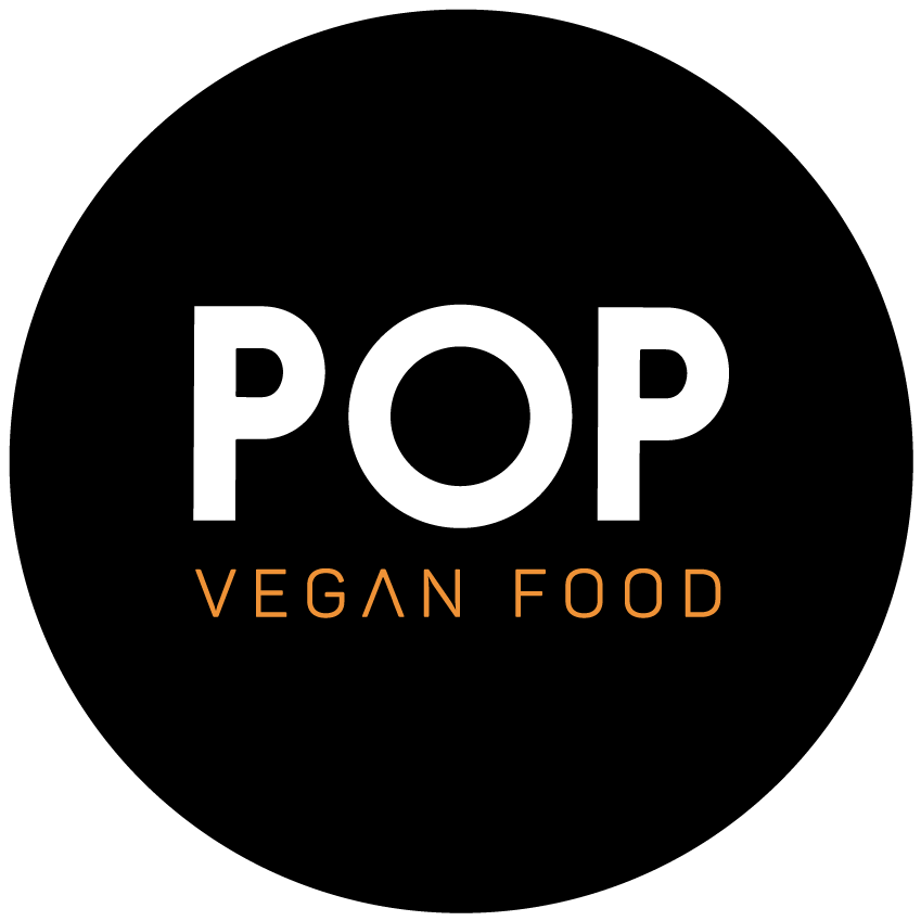 Logo escrito Pop vegan food